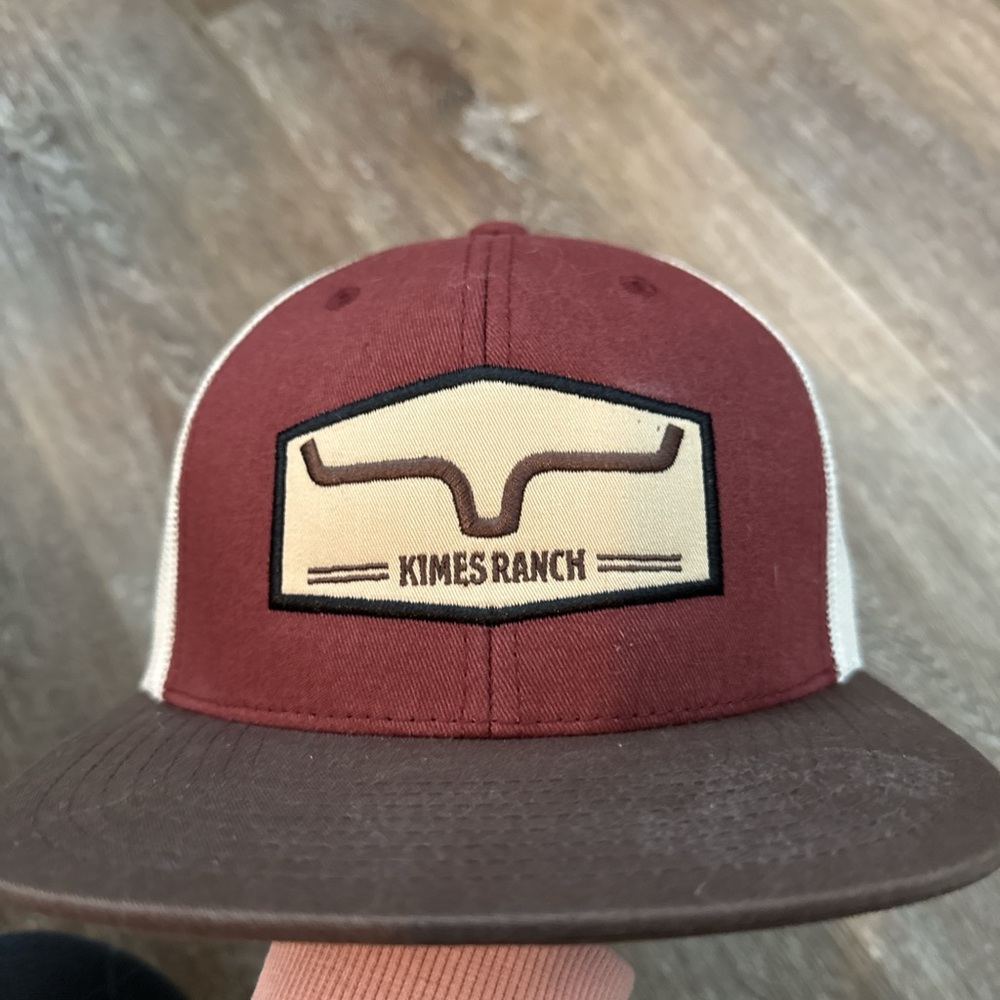 Kimes Ranch Maroon and Brown Cap
